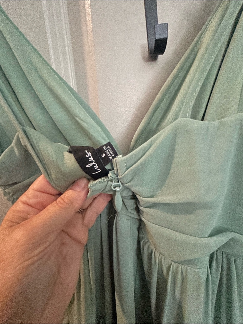 Lulu's Sage Green Ruffle-Tiered Maxi Dress - Picture 3 of 3